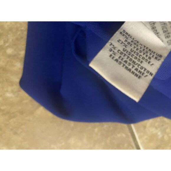 Diane Von Furstenberg 12 Career Exposed Zipper Blue Dress - Picture 7 of 7